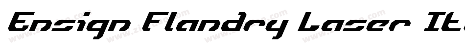 Ensign Flandry Laser Italic字体转换